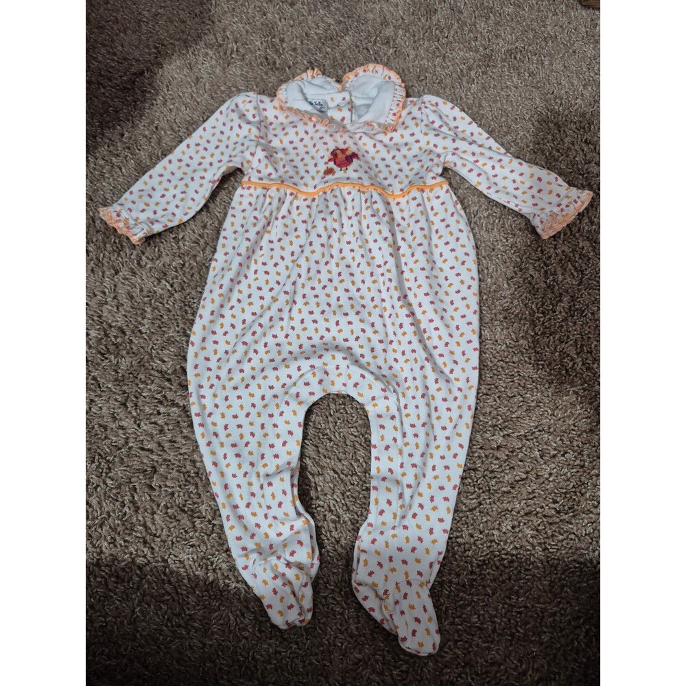 Magnolia baby pima cotton footie turkey size 6 months